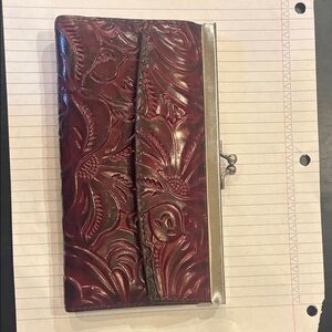 Leather wallet by Patricia Nash! EUC.